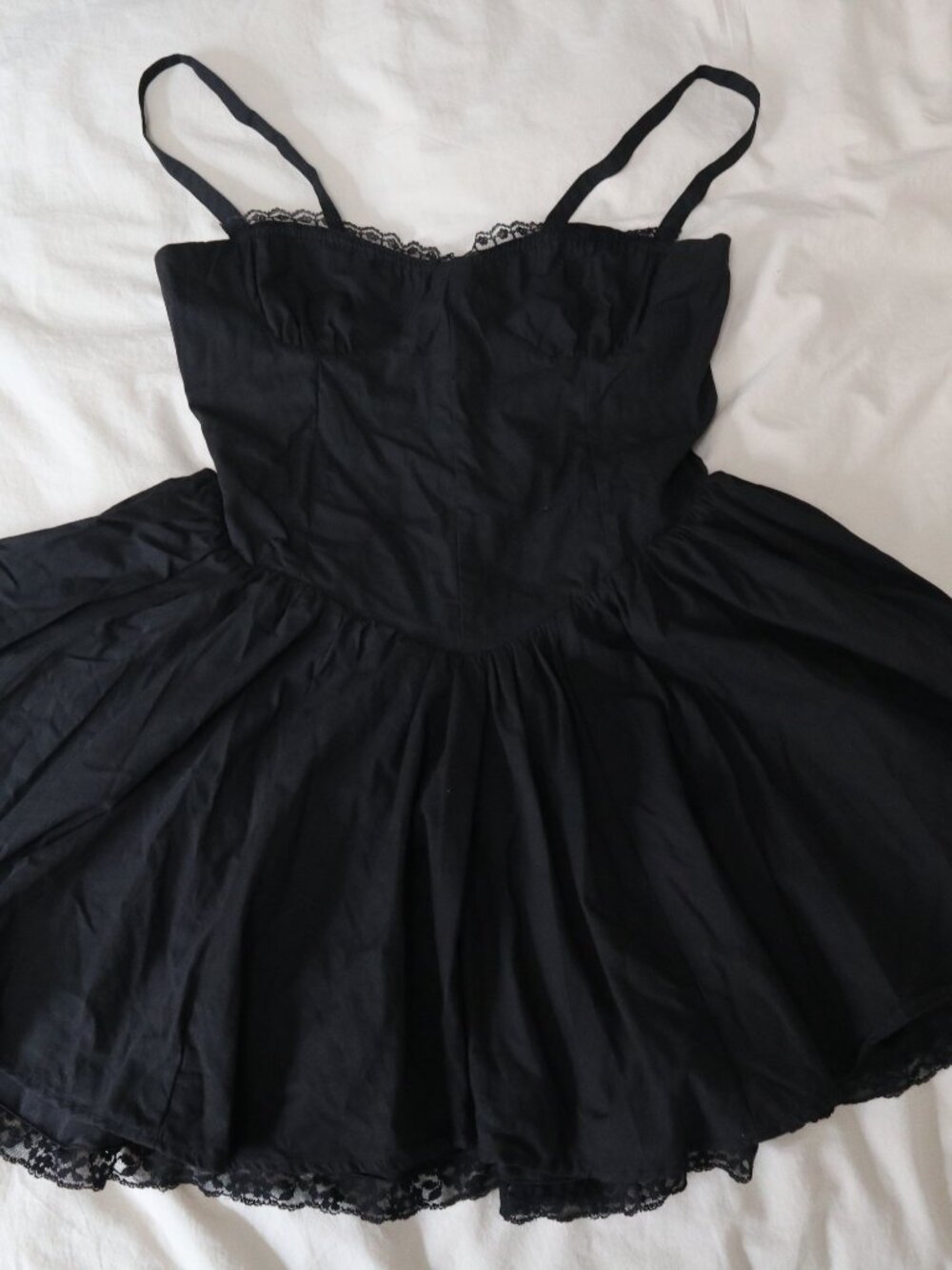 NWOT Ardene Baby Doll Lace Trim Dress